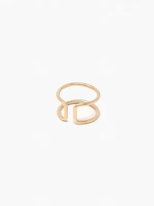 Cuff Ring in Gold Fill
