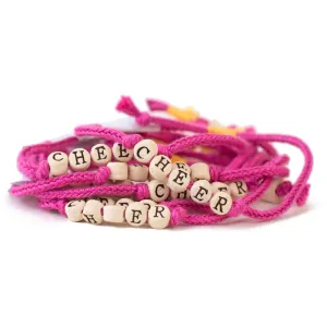 Custom Beaded Friendship Bracelets on Hand-Woven Cotton Cord | Bulk Discounts Available | Adjustable One Size Fits All | Perfect Gifts for Events | Gives Back | Unisex | Waterproof