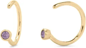 Custom Bezel Set Cuff Earrings - Gifts for Mom