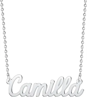 Custom Name Necklace for Women Personalized Necklaces for Birthday Mother's Day Customized Gift for Mom Duaghter Name Plate Pendant Jewelry