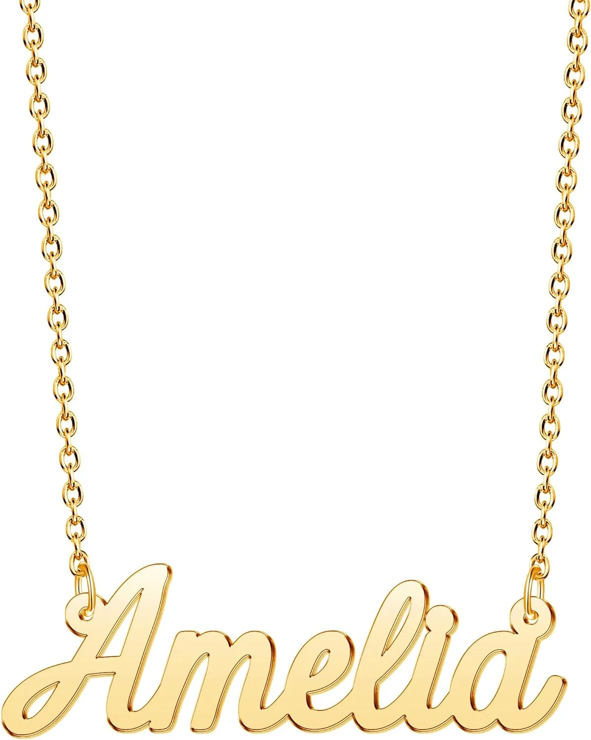 Custom Name Necklace for Women Personalized Necklaces for Birthday Mother's Day Customized Gift for Mom Duaghter Name Plate Pendant Jewelry