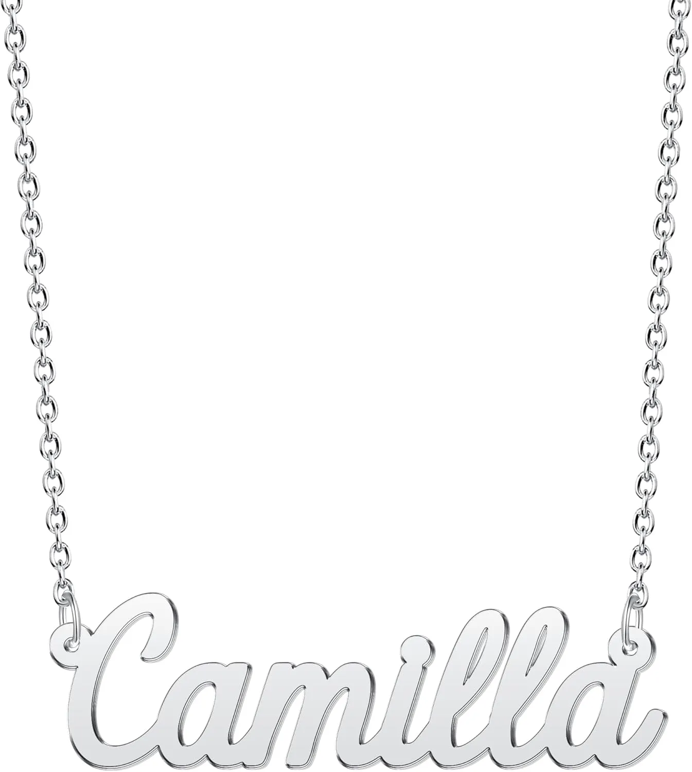 Custom Name Necklace for Women Personalized Necklaces for Birthday Mother's Day Customized Gift for Mom Duaghter Name Plate Pendant Jewelry