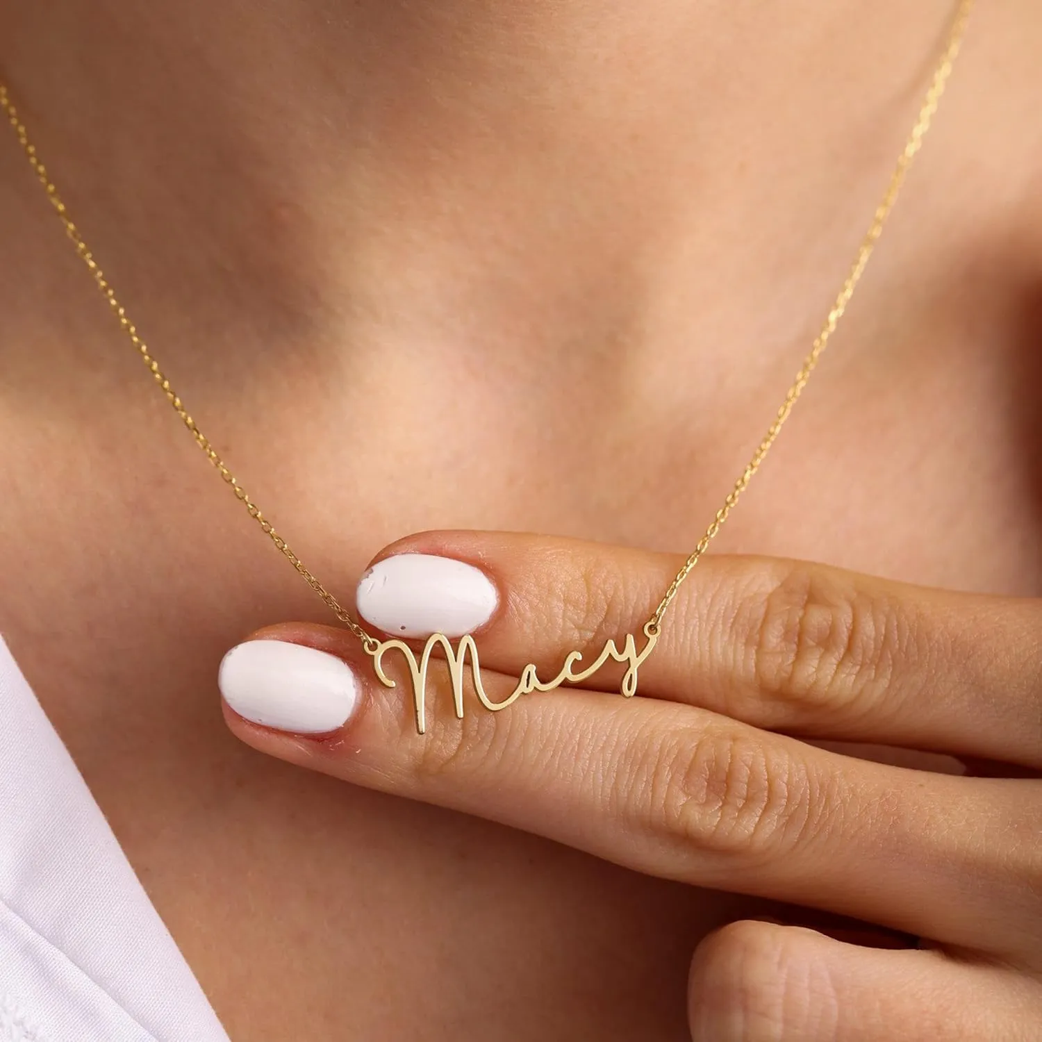 Custom Name Necklace, Sterling Silver Signature Necklace, Personalized Jewelry, Dainty Name Jewelry, Gift For Her, Christmas Gift