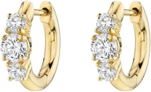 CZ Cuff Huggie Hoop Earrings for Women Silver Post Cubic Zirconia Minimalist Hinged Hoop Jewelry