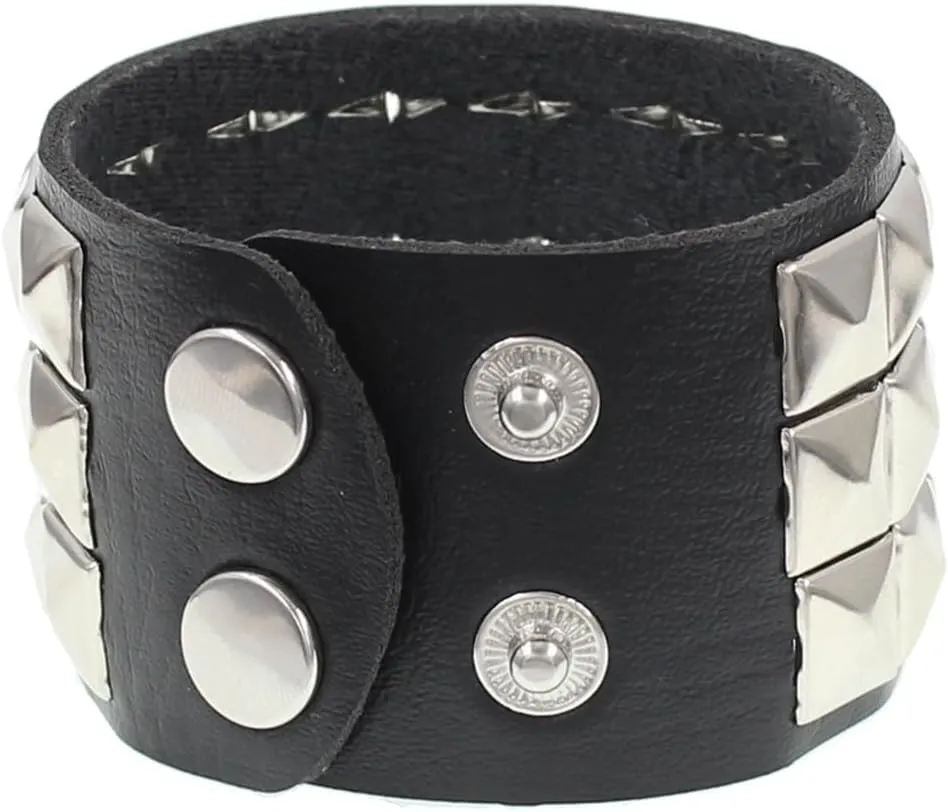 DATOA Gothic Studded Punk Bracelet Spiked Bracelets Emotion Band Cool jewelry for Women Men Goth Bracelets Gothic Bracelet Studded Arm Band