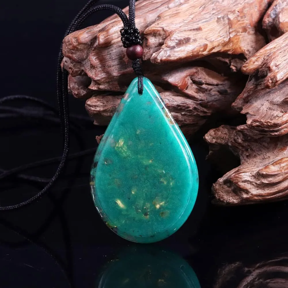 Day Day Up Phoenix Bird Pendant With Natural Agate Stone Necklace Orgone Pendant Rope Chain For Women Healing Crystal Jewelry Adjustable