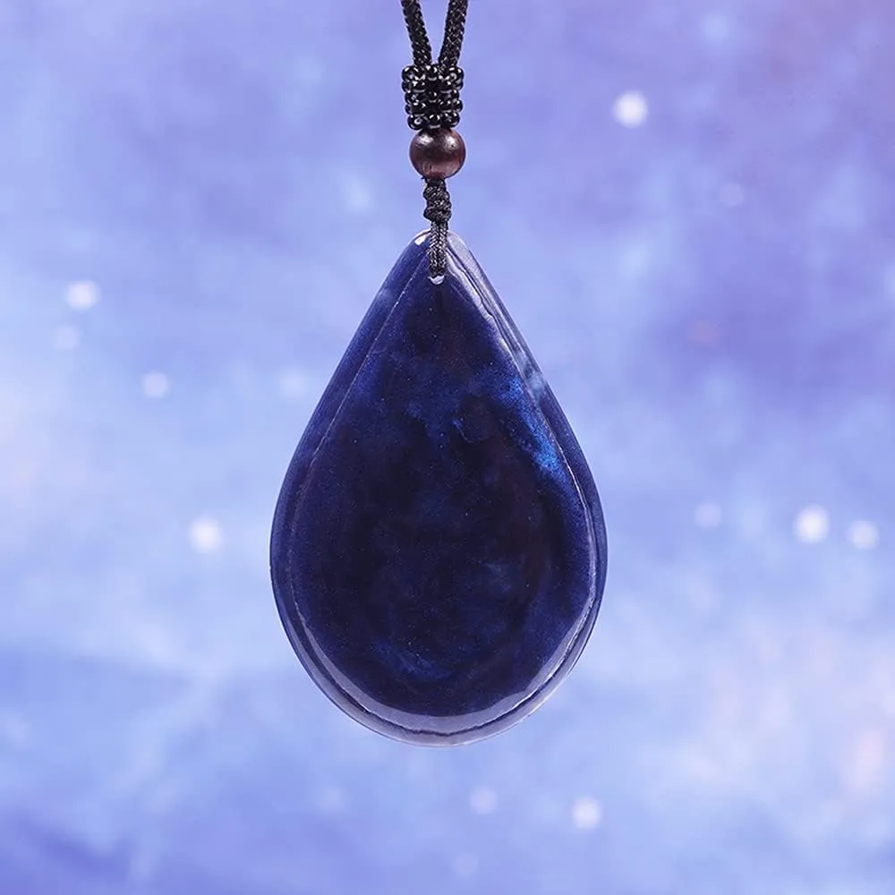 Day Day Up Phoenix Bird Pendant With Natural Agate Stone Necklace Orgone Pendant Rope Chain For Women Healing Crystal Jewelry Adjustable
