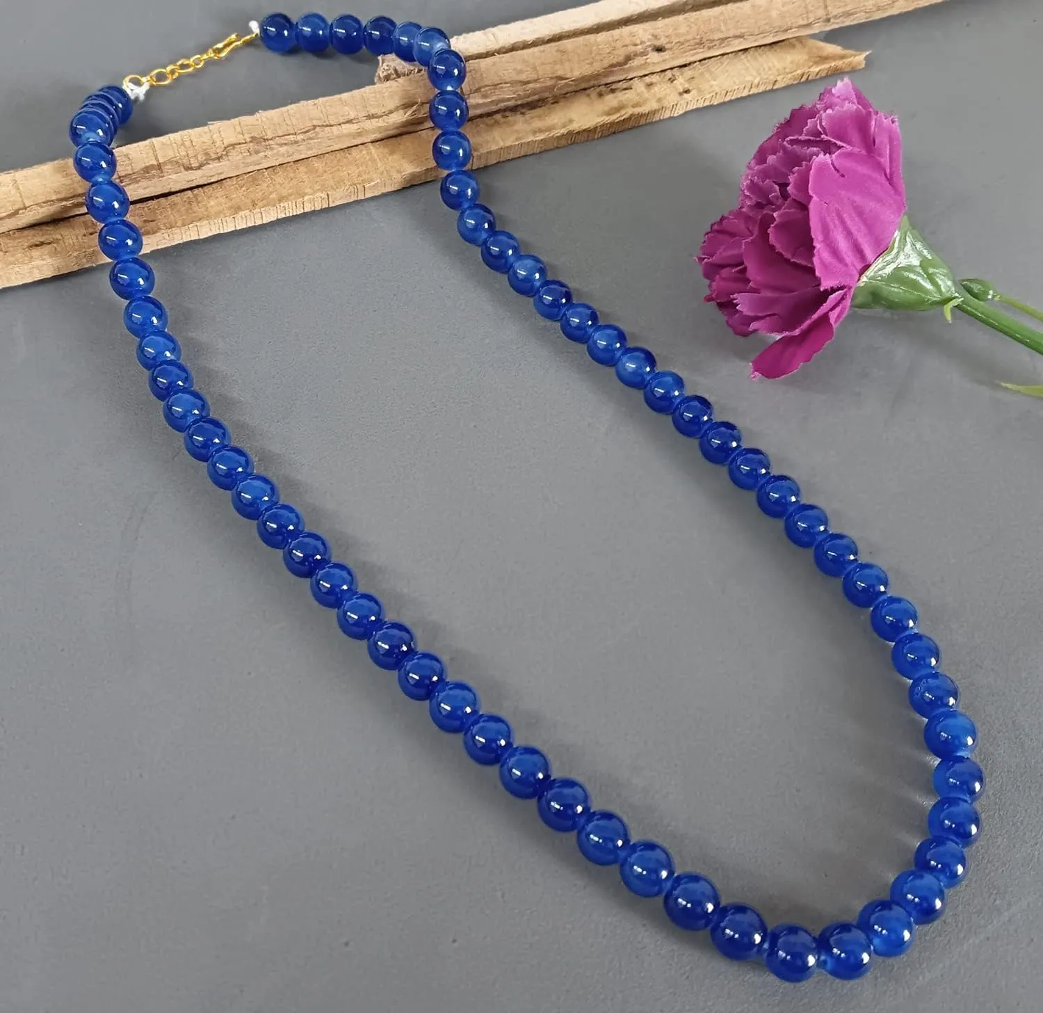 Efulgenz Beaded Necklace Pearl Indian Jewelry Chain Necklace Faux Pearl Handmade Strand Beaded Necklace Bollywood Jewelry Sets for Women