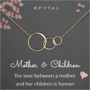 EFYTAL Mom Necklace for Women, Sterling Silver or 14K Gold Mothers Necklace, Mothers Day Gifts for Mom, Mama Necklaces
