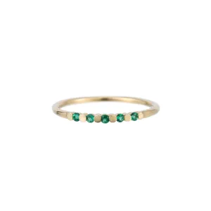 Emerald Pizzicato Ring