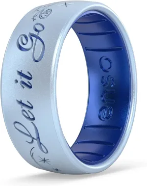 Enso Rings Disney Frozen Collection - Comfortable Silicone Rings - 7.9mm Wide, 2.18mm Thick