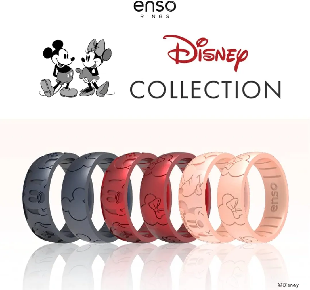 Enso Rings Disney Silicone Rings - Mickey Mouse and Minnie Mouse