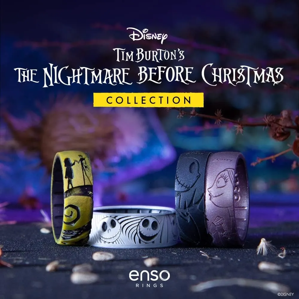 Enso Rings The Nightmare Before Christmas Collection - Disney Silicone Rings - Jack & Sally