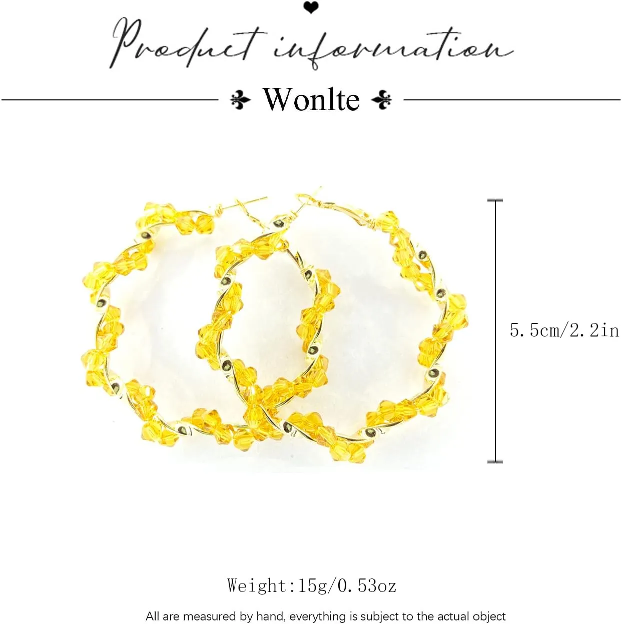 Fashion Crystal Hoop Earrings Women's Gold Plated Crystal Hoop Earring Bohemian Colorful Rainbow Crystal Wrapped Hoop Dangle Earrings for Women Dainty Trendy Hypoallergenic Big Studs Earrings Jewelry