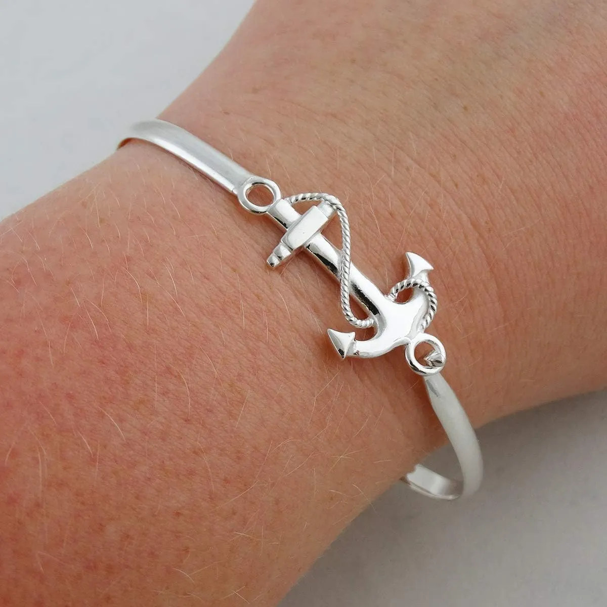 FashionJunkie4Life 925 Sterling Silver Unique Bangle Bracelets for Women