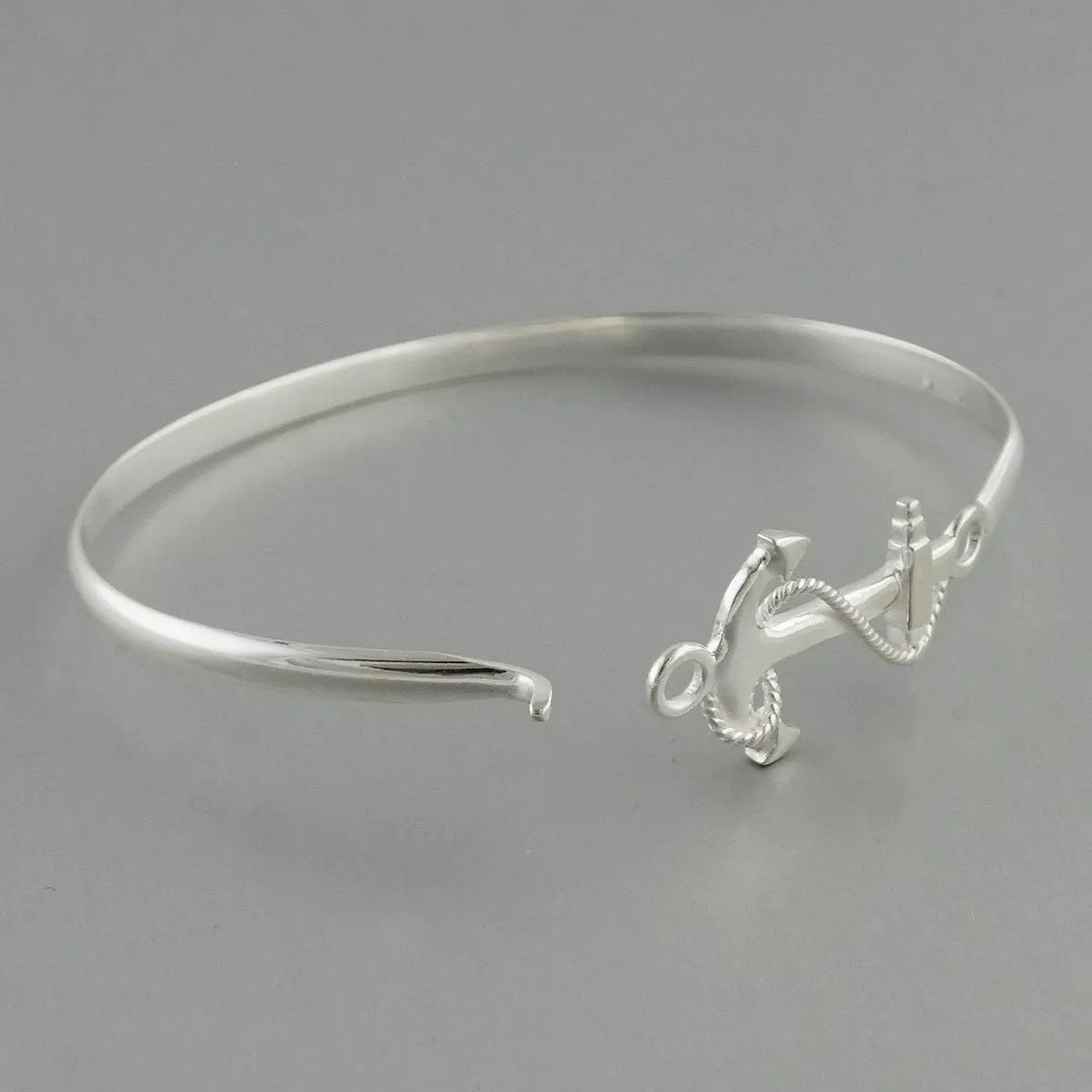 FashionJunkie4Life 925 Sterling Silver Unique Bangle Bracelets for Women