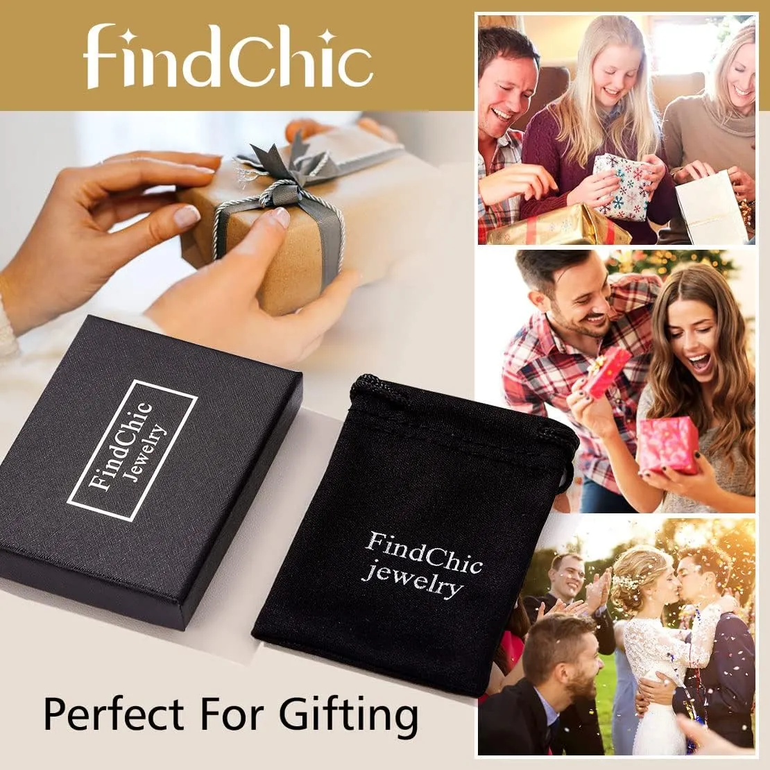 FindChic Waterproof Black Leather Cord Necklaces for Women Men 2mm/3mm Width 16inch to 30 inch Brown Waxed Rope Chain to Match Pendant, with Gift Box