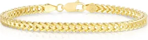Floreo 10k Yellow Gold Lightweight Franco Bracelet
