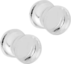 Forbidden Body Jewelry 3mm - 6mm Acrylic Ear Gauges, Solid Double Flared Saddle Plug Earrings Sold in Pairs