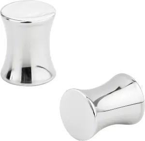 Forbidden Body Jewelry Surgical Steel Ear Gauges, Solid Double Flared Saddle Plugs, 3mm - 8mm