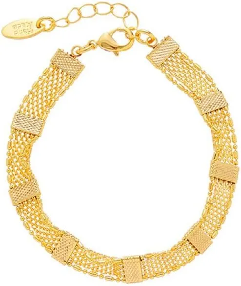 French Fashion Retro Vintage Common Luxury Gorgeous Chunky Necklace Unique Personalised Multi Layered Necklace 18K Gold Plated Brass Necklace Bracelet for Women