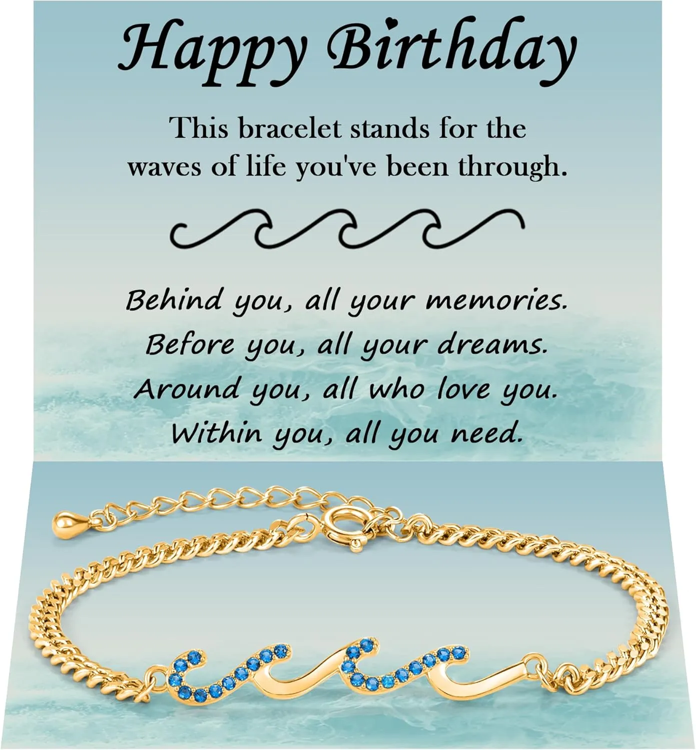 Friendship Gifts for Women Wave Bracelets Friendship Gifts Bestie Gifts for Women