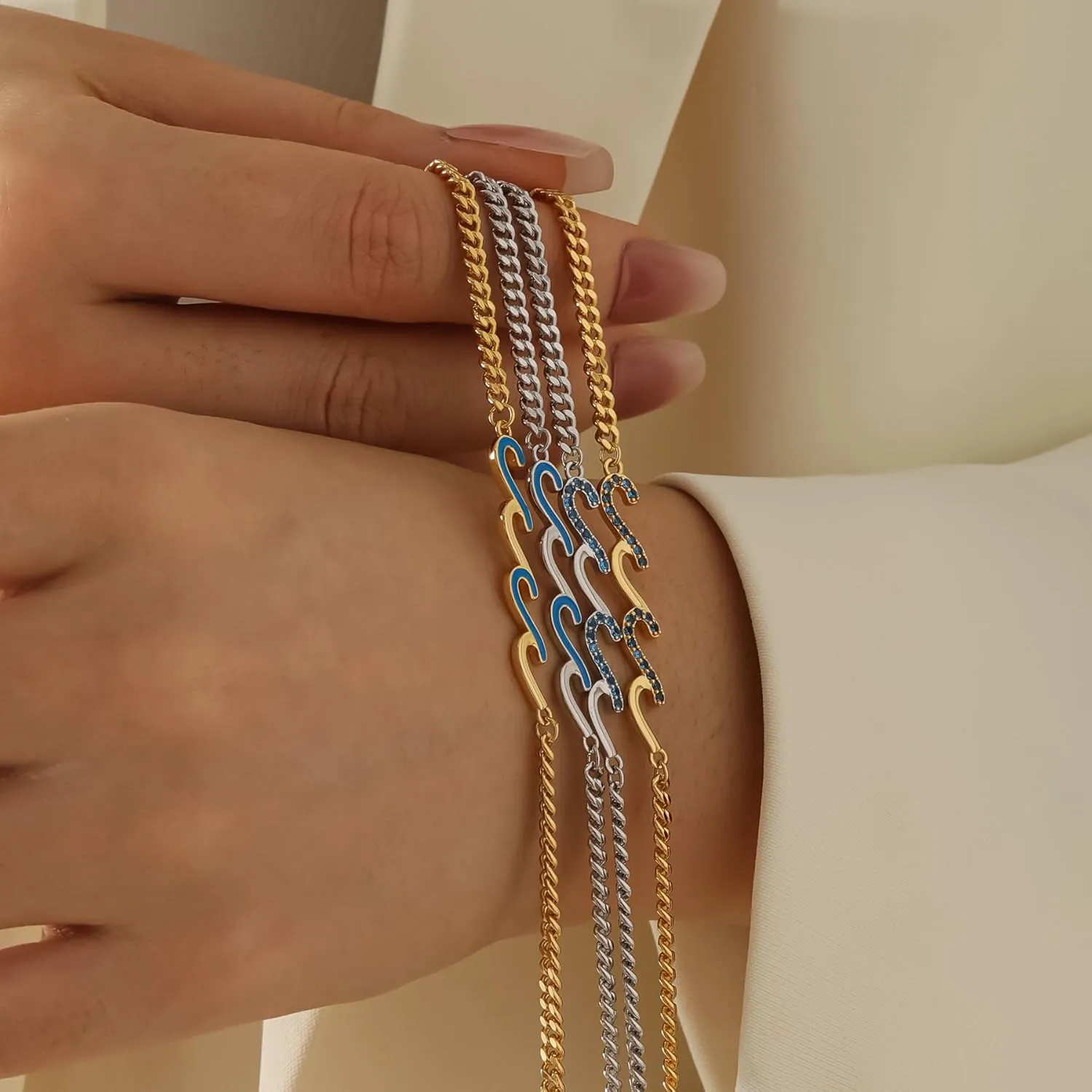 Friendship Gifts for Women Wave Bracelets Friendship Gifts Bestie Gifts for Women