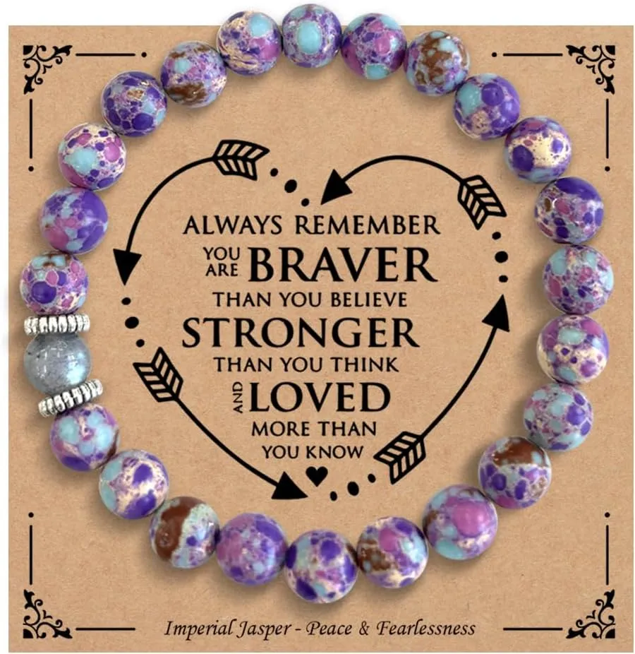 Funny Beaded Stretch Bracelets Gifts for Her Women Sister Friend