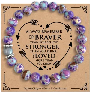 Funny Beaded Stretch Bracelets Gifts for Her Women Sister Friend