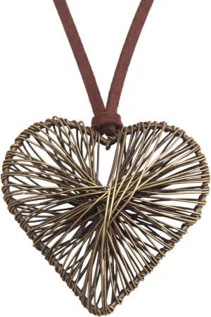 GelConnie Leather Cord Necklace Chain Multilayer Wooden Pendant Necklaces Vintage Jewelry Boho Long Sweater Necklace for Women Men