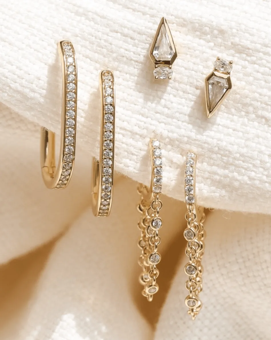 Gemma Studs - Sterling Silver
