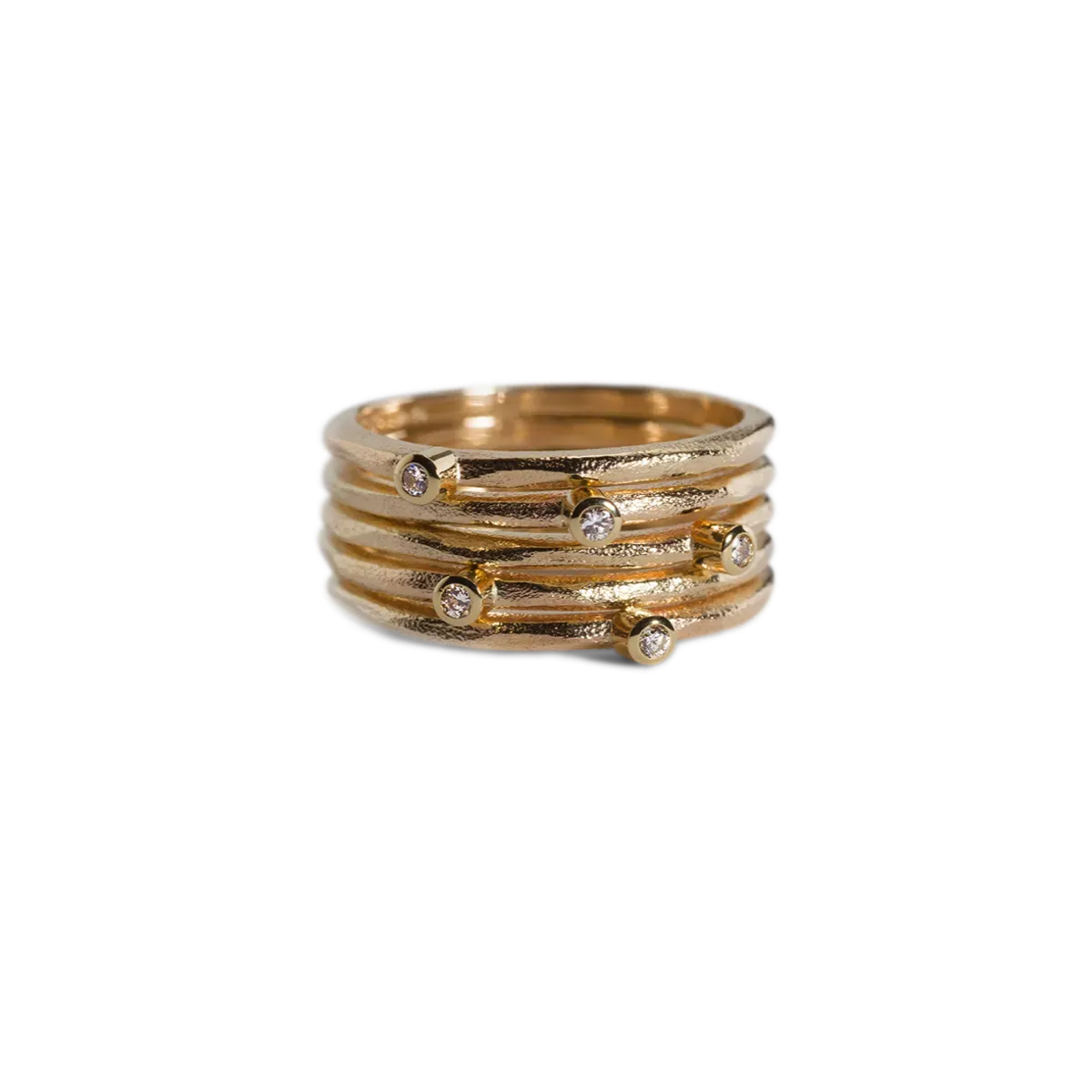 Gold Croí álainn diamond ring