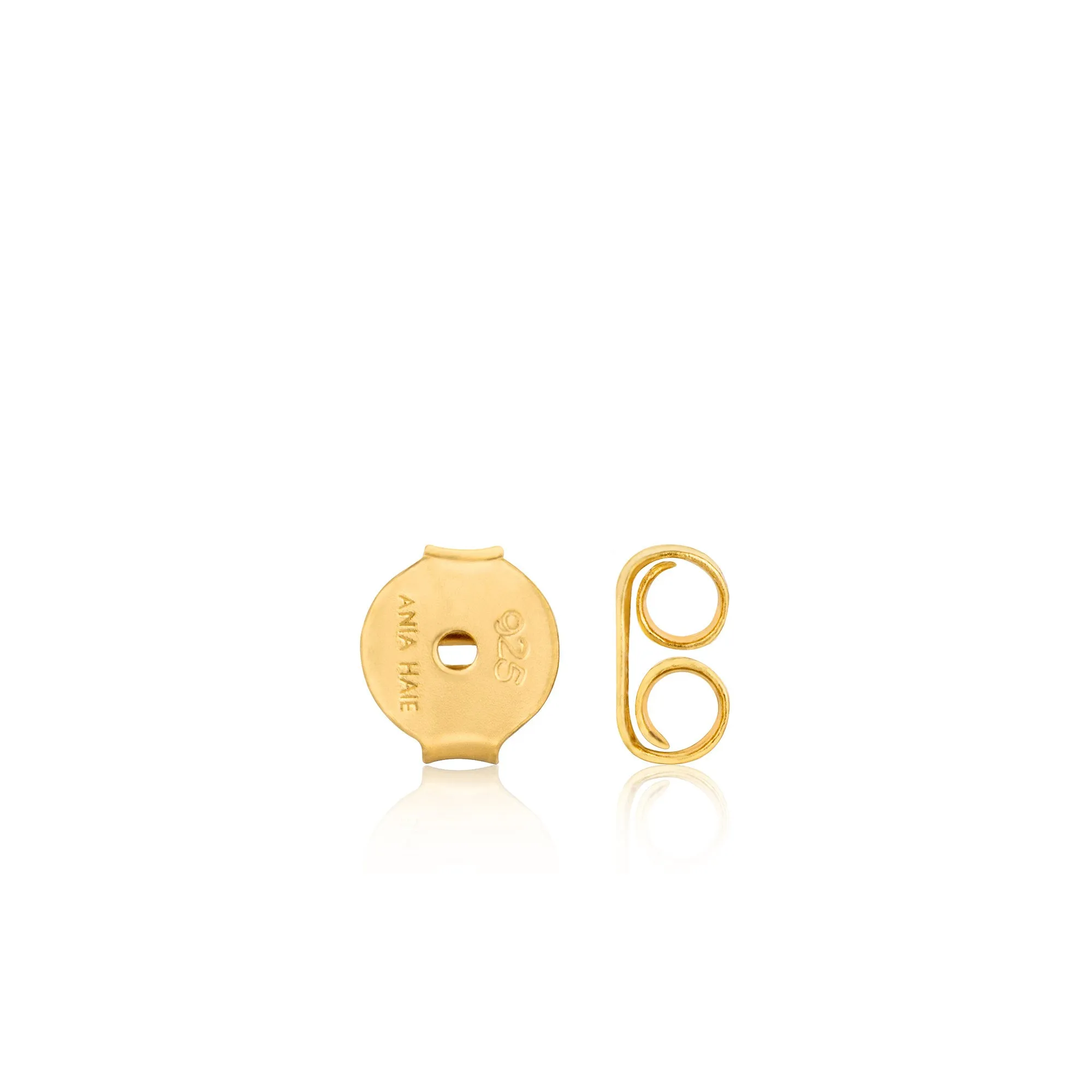 Gold Helix Stud Earrings
