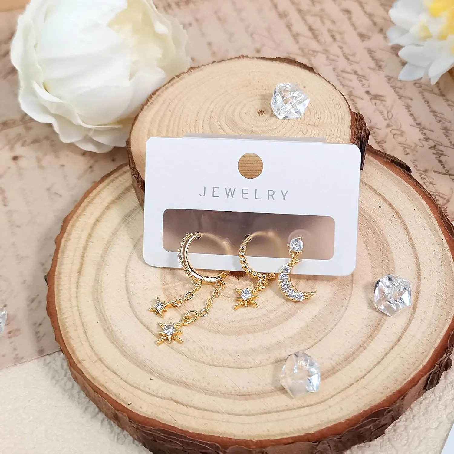 Gold Hoop Earrings Set for Women, 14K Huggie Earrings for Single or Multiple Piercing, Hypoallergenic Chunky Sterling Silver Stud Earrings Jewelry, Dainty Cartilage Studs and Stacks