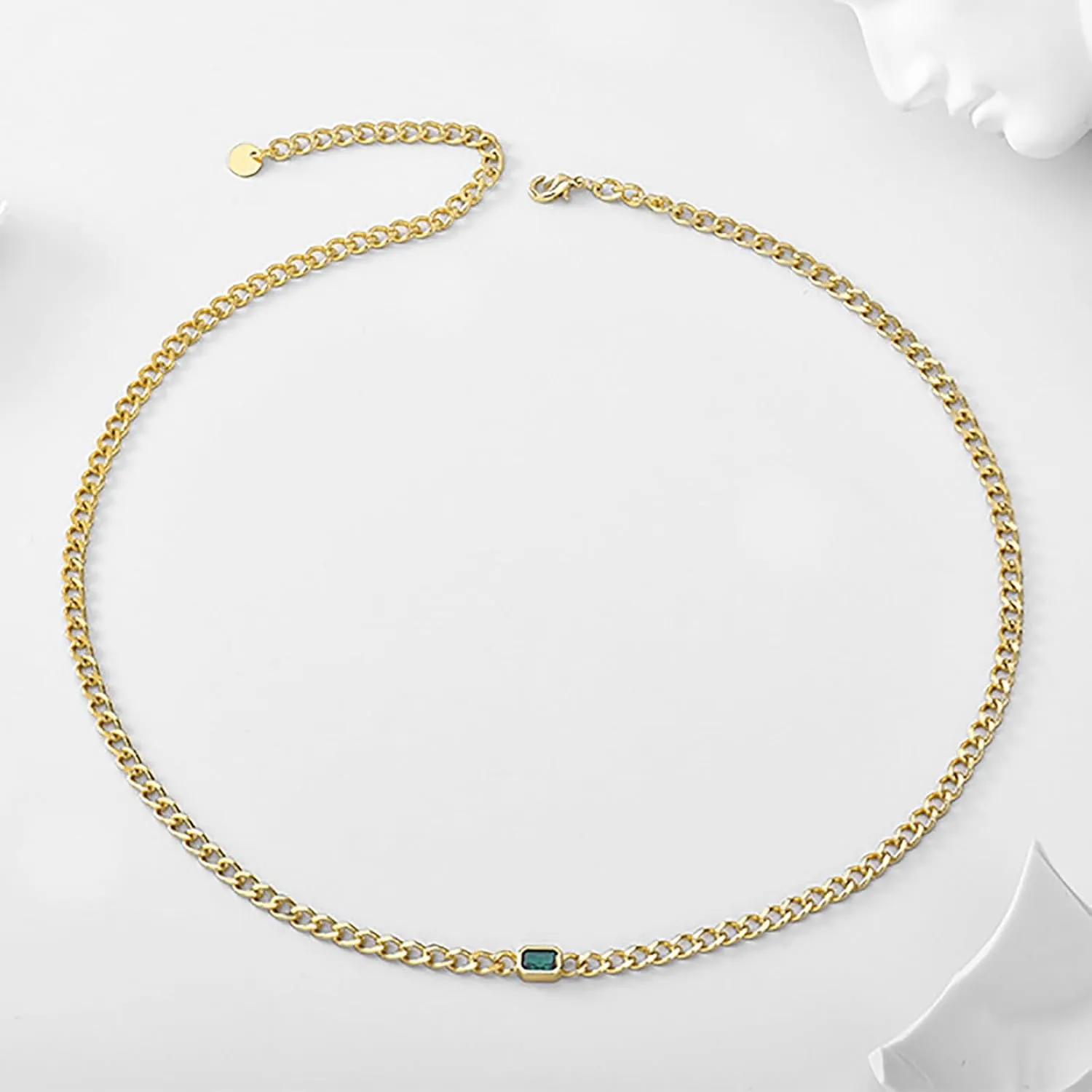 Gold Pendant Necklace for Women 18K Gold Plated Dainty Gold Necklace for Women, Jewelry Gift for Her