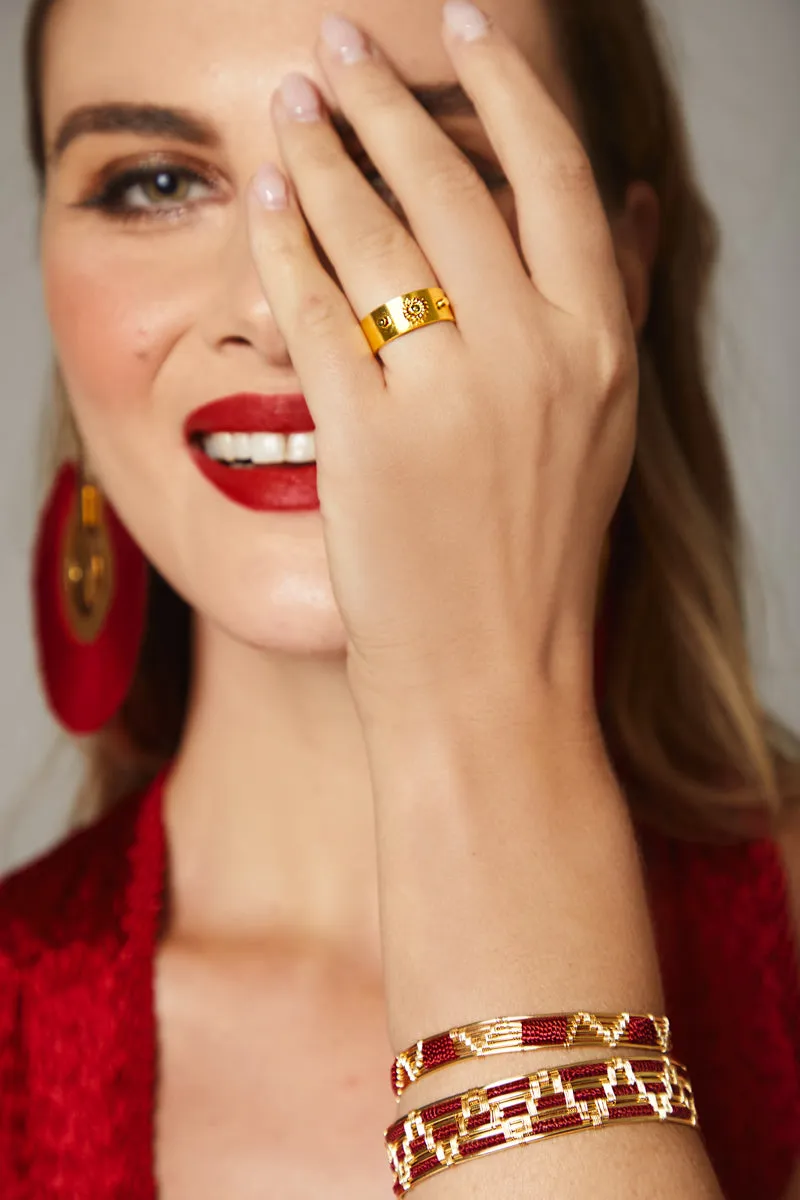 Gold Woven Kayla Bracelet