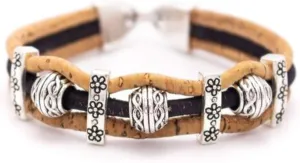 Handmade Cork Bracelet, Vegan Organic Eco Friendly Gift, from Portugal, Very Stylish, Waterproof, Durable, Lightweight