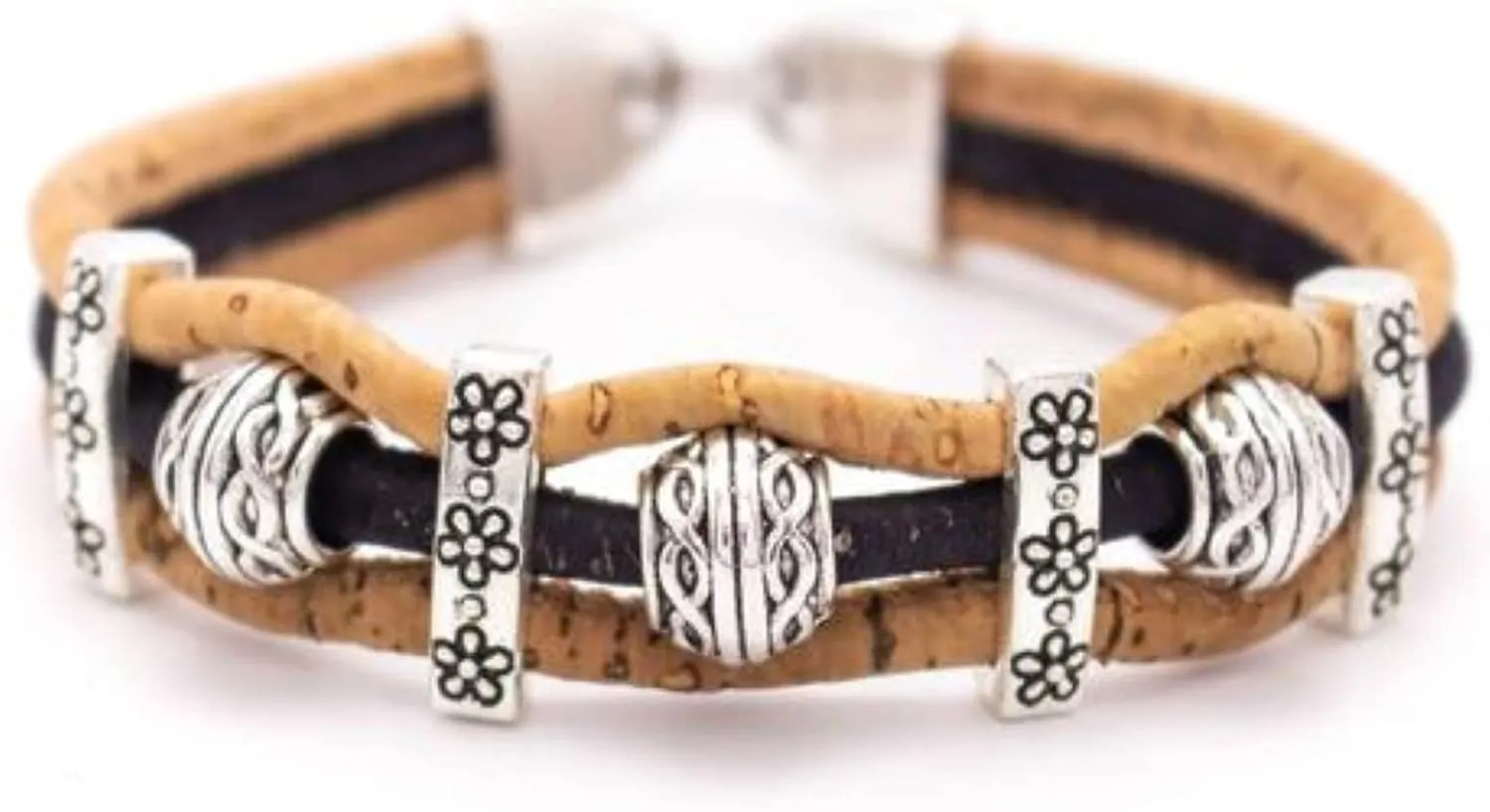 Handmade Cork Bracelet, Vegan Organic Eco Friendly Gift, from Portugal, Very Stylish, Waterproof, Durable, Lightweight