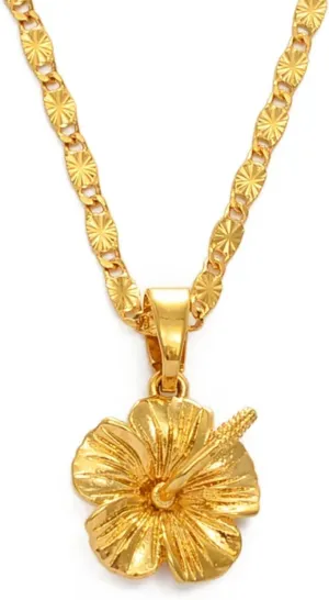 Hawaiian Jewelry for Women, Hawaiian Hibiscus Flower Pendant Necklaces, Hibiscus Jewelry for Women Hibiscus Accessories Flower Mother Gifts