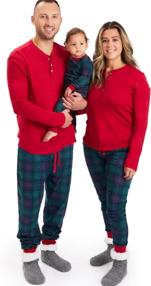 HonestBaby Family Matching Holiday Pajamas Organic Cotton for Men, Women, Kids, Toddlers, Baby Boys, Girls, Unisex Pets