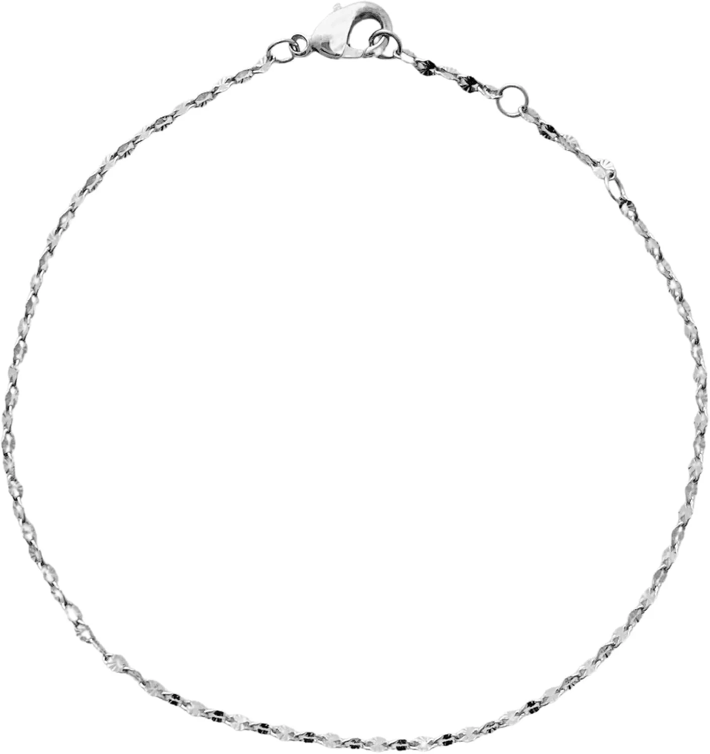 Honeycat Esme Twist Faceted Dainty Chain Bracelet | Minimalist, Delicate Jewelry