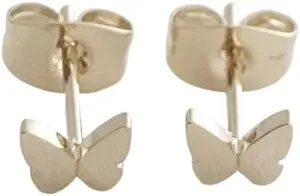 HONEYCAT Mini Butterfly Studs in Gold, Rose Gold, or Silver | Minimalist, Delicate Jewelry