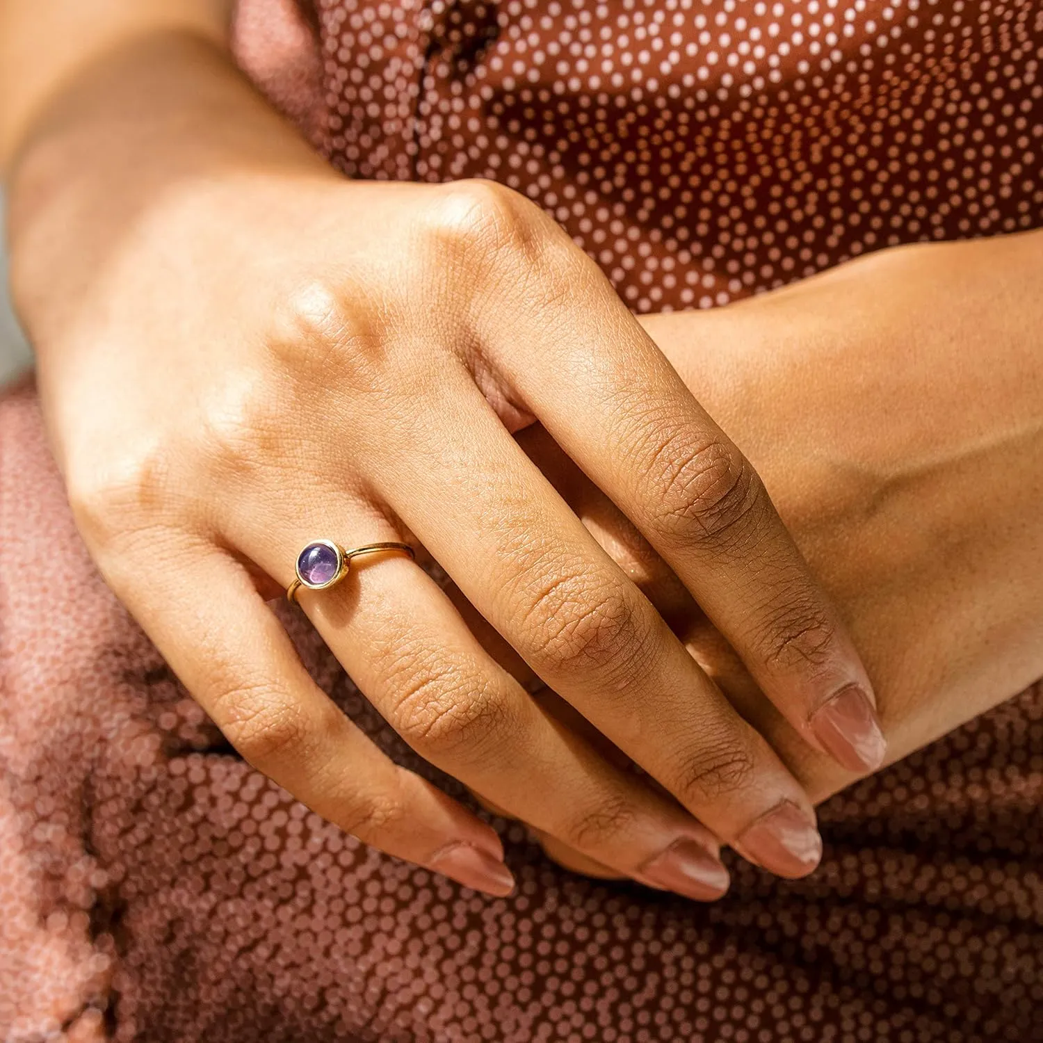 HONEYCAT Mood Ring in Gold, Rose Gold, or Silver | Size 4, 5, 6, 7, 8, 9, 10,11 | Minimalist, Delicate Jewelry