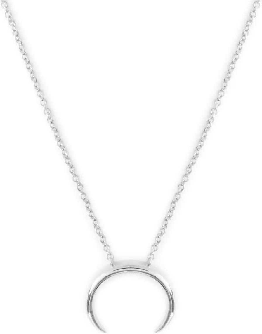 HONEYCAT Tiny Crescent Horn Necklace in Gold, Rose Gold, or Silver | Minimalist, Delicate Jewelry