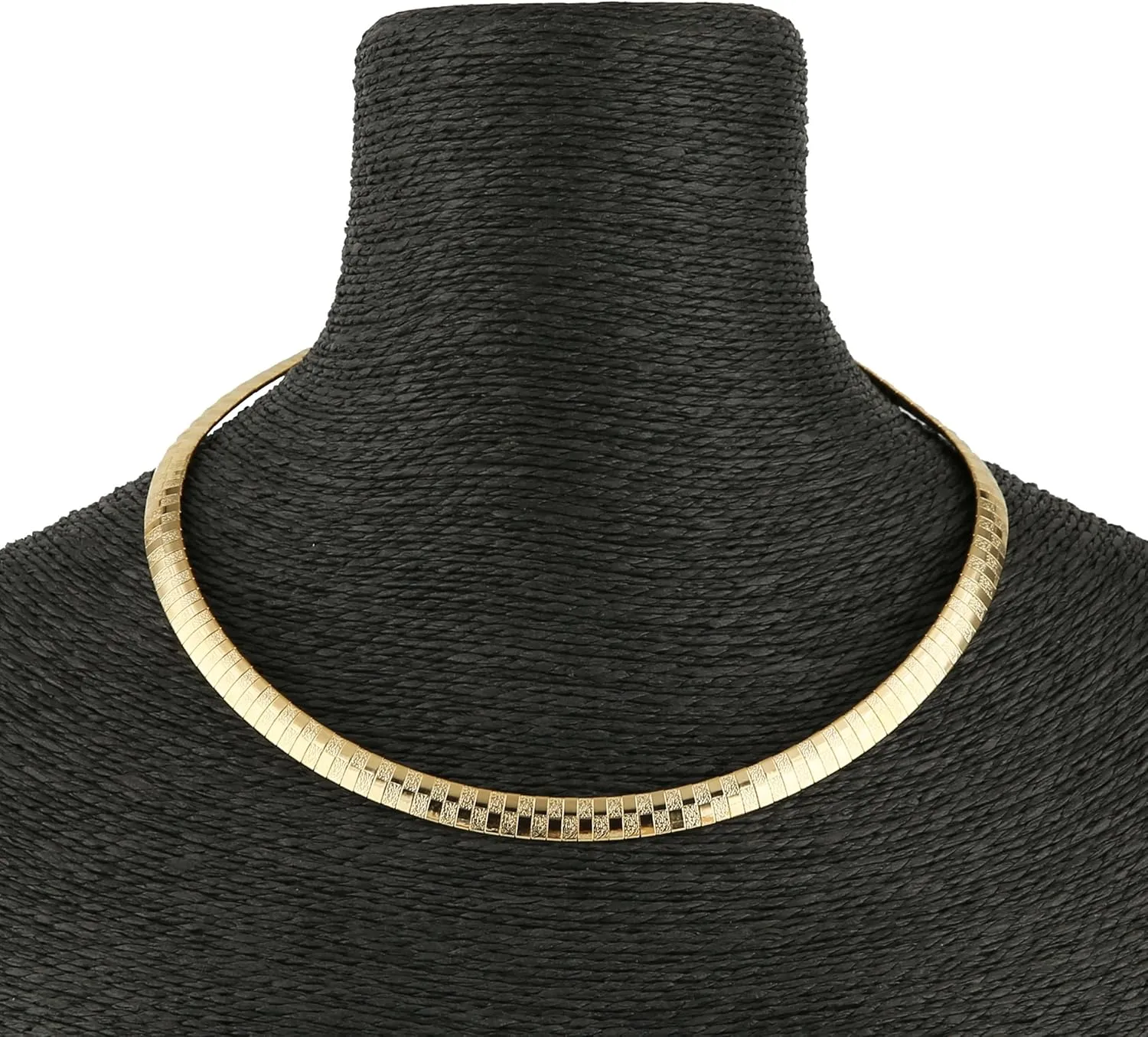 HZMAN Stainless Steel Omega Chain 8mm Solid 18 inch Necklace and 8.5 inch Bracelet Set