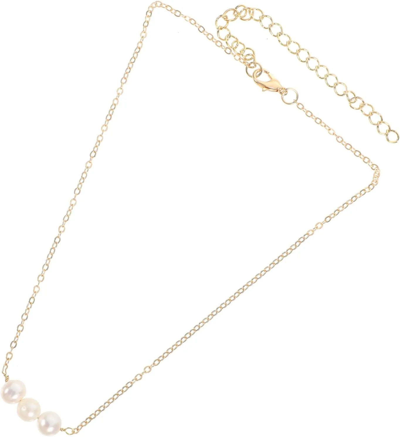 Imitation Pearl Necklace for Women Clavicle Chain Jewelry Lightweight Skin Friendly Outfit Elegant Wedding Accessory