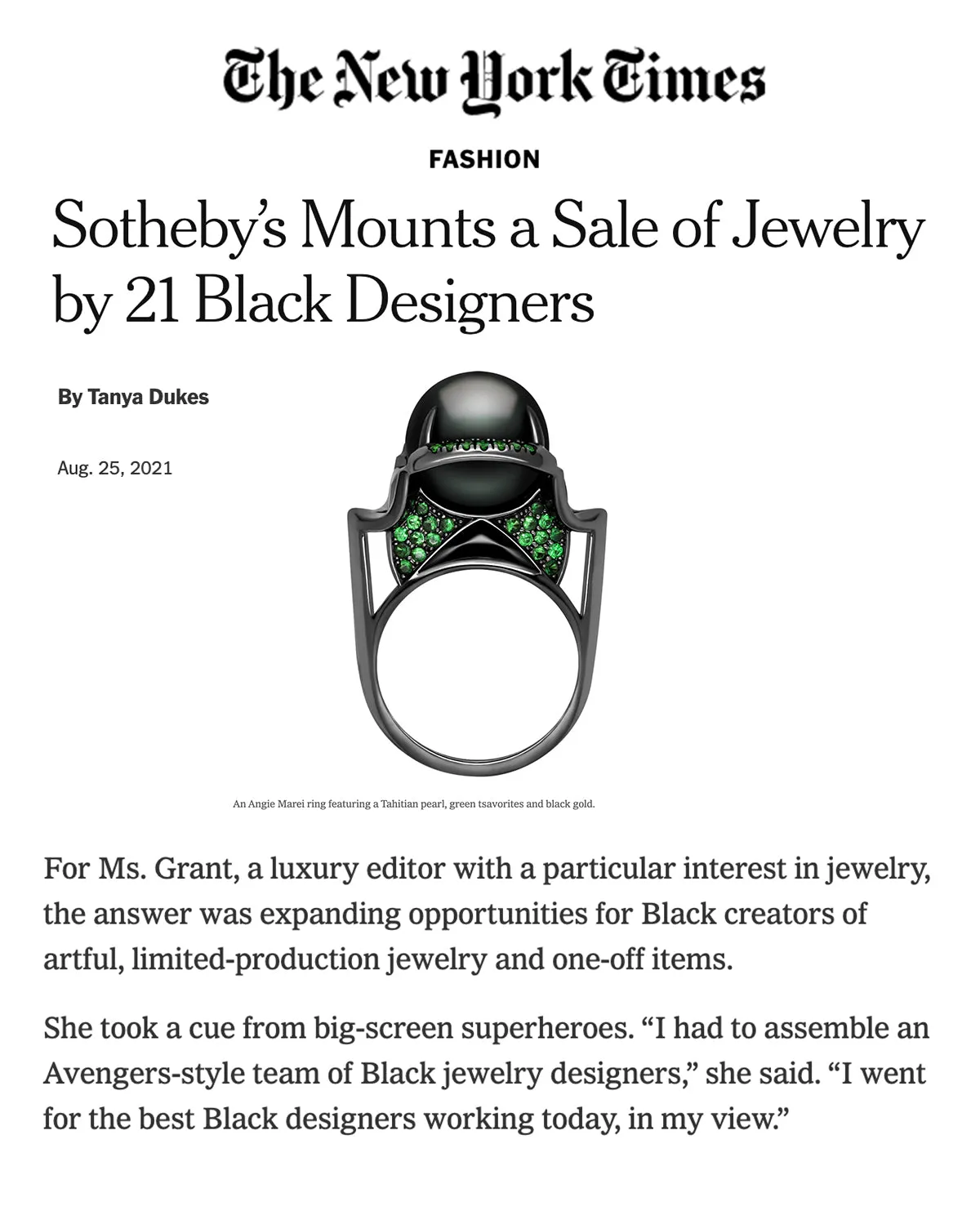 Isis Goddess Ring With Tahitian Black Pearl & Pavé-Set Brilliant Rubies In 18K Blackened Gold