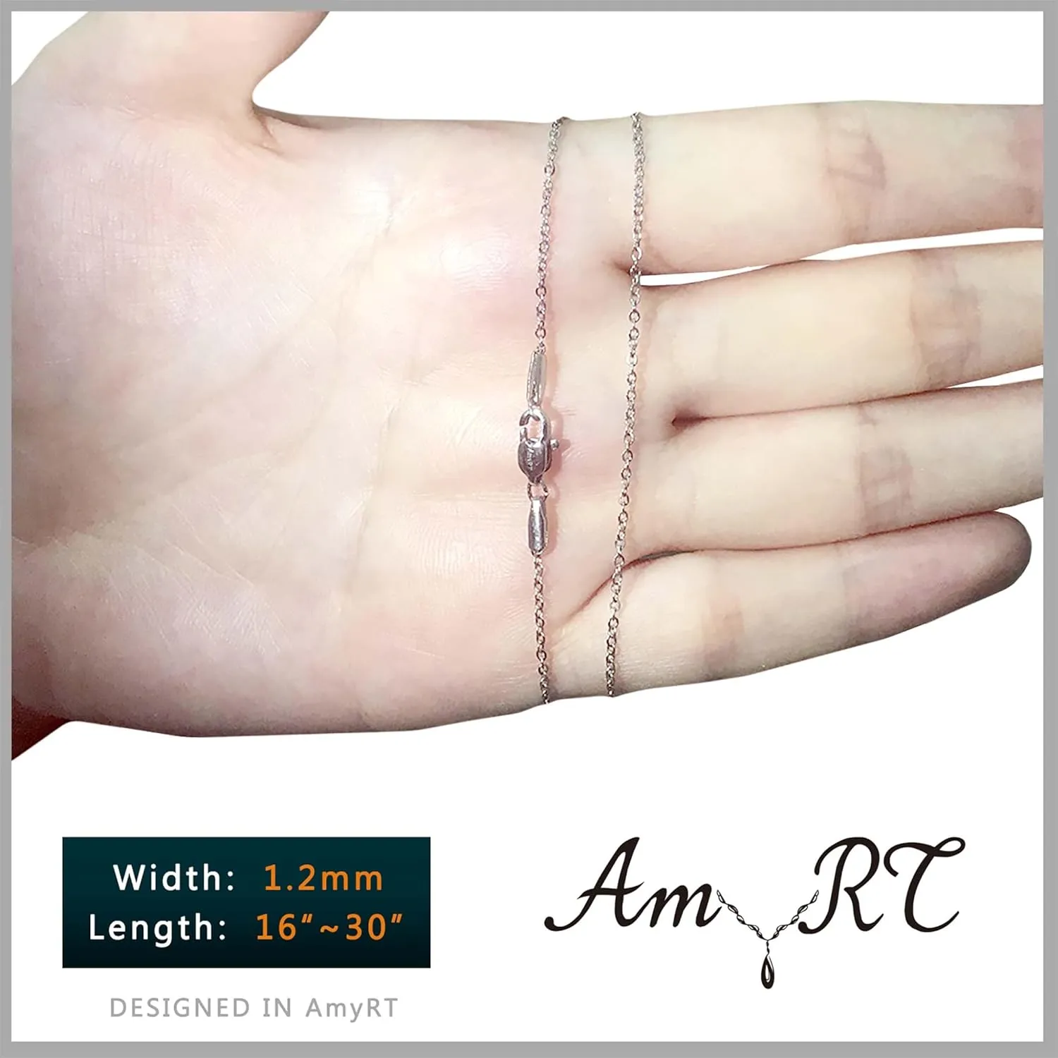 Jewelry 1.2mm Titanium Steel Black Gold Silver Cable Chain Necklaces for Women 16 to 30 in
