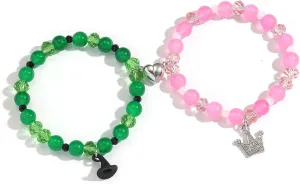 Joyline Friendship Matching Bracelets for Women Witch Crown Charm Best Friend BFF Bracelets Sister Birthday Gift Valentine's Day Jewelry Gifts