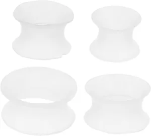 KESYOO Flexible Glow Ear Tunnels 4pcs Silicone Ear Stretching Plugs Stylish Earlets for Comfortable Wear and Party Attire